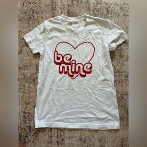 Bella Canvas Kids T-Shirt in White and Red